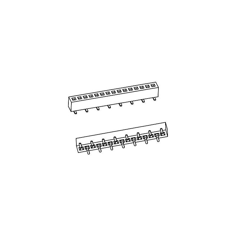 排母PH1.0*H2.0mm單排SMT系列